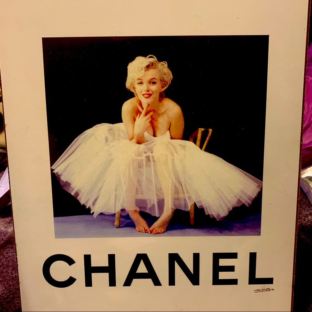 Marilyn Monroe CHANEL wall art, NEW